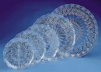 Plastic Crystal Tray - 12 Inch -  Plate - Dish