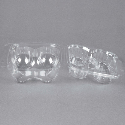 4 Count, Standard Size Plastic Cupcake Container