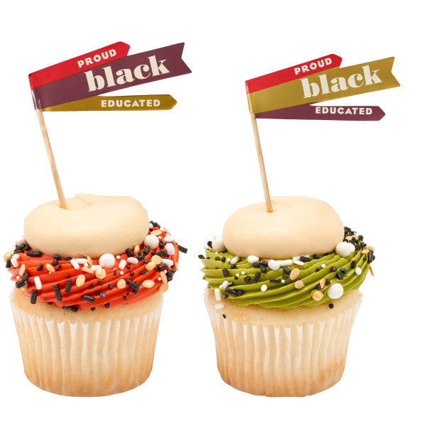 Proud, Black, Educated Cupcake Picks - 6 Picks