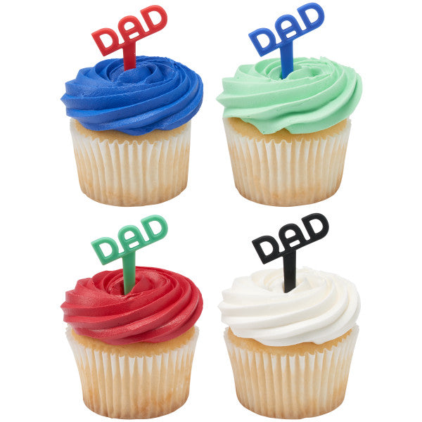 Dad Cupcake Picks - 12 Picks