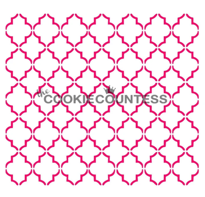 Small Quatrefoil Stencil