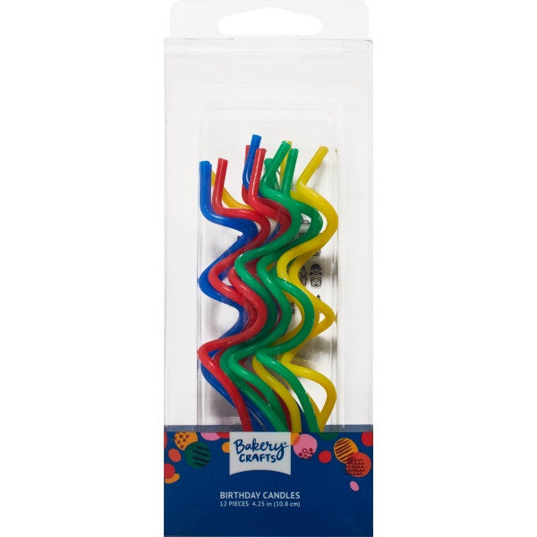 Twist Candles - Primary Colors, 12pc