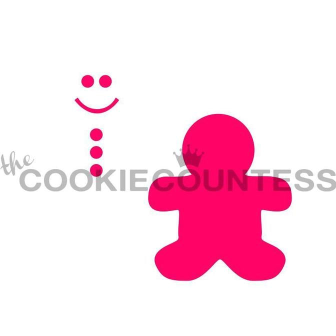 Build a Gingerbread Man Stencil