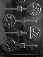 Tennis Player Lollipop Chocolate Mold