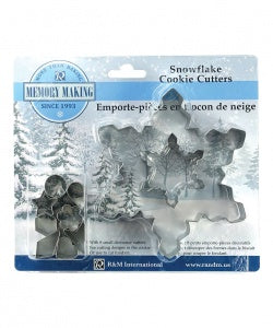 10 Piece Snowflake Cookie Cutter Set
