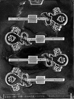 Friendly Ghost Lollipop Chocolate Mold