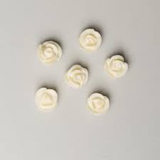Mini Royal Icing Rose - Ivory - 0.5