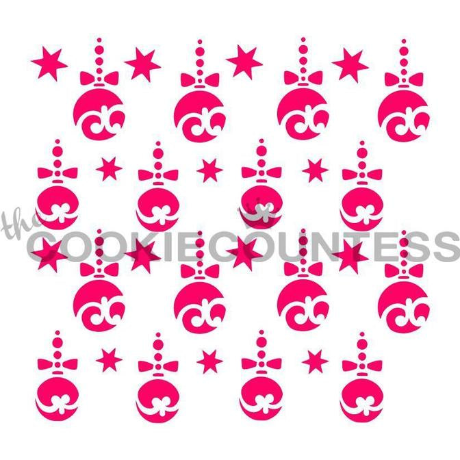 Hanging Ornaments Stencil