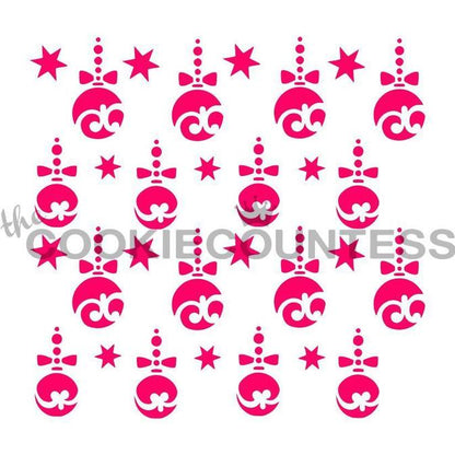 Hanging Ornaments Stencil
