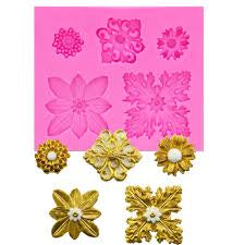 Lace Flowers Silicone Mold