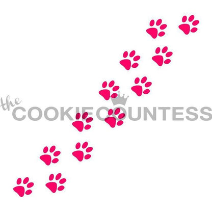 Animal Trail Stencil (Paws)