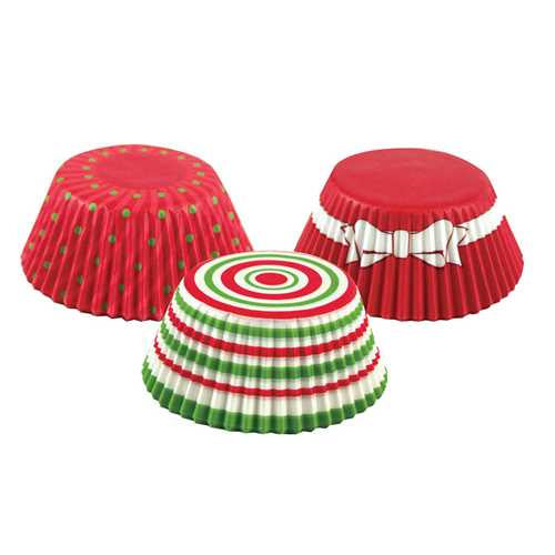 Christmas Circles Baking Cups - 75 Cupcake Liners
