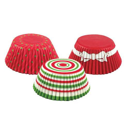 Christmas Circles Baking Cups - 75 Cupcake Liners