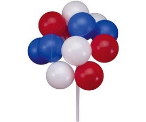 Red - White & Blue Balloon Cluster Pick