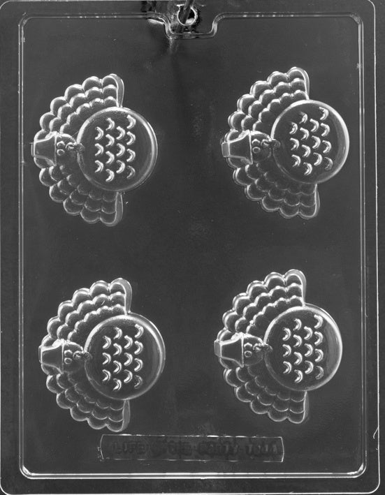 Small Turkeys Chocolate Mold (4 cavities)
