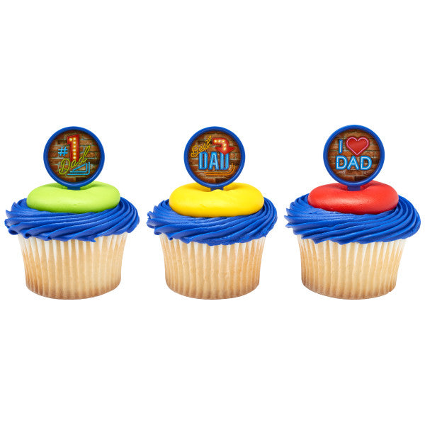 Best Dad Cupcake Picks - 12 Cupcake Picks