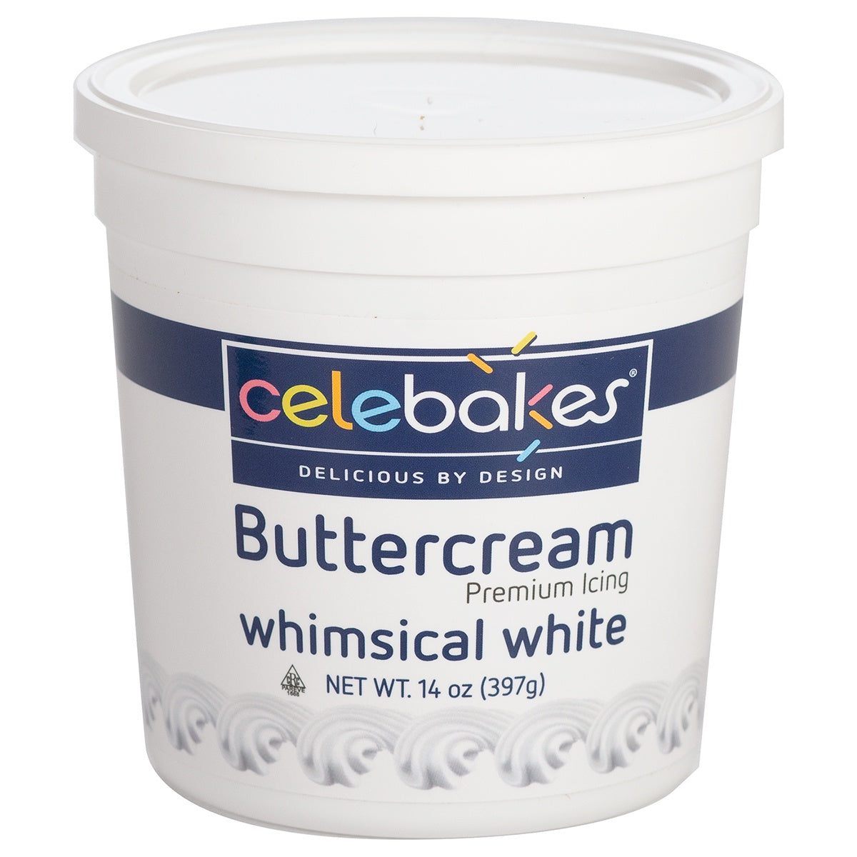 14oz Whimsical White Buttercream, Celebakes