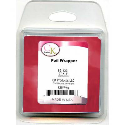 Red Foil Wrapper - 3"x3" - 125/Package