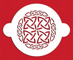 Celtic Cake Stencil, 6.5 Inch Circle