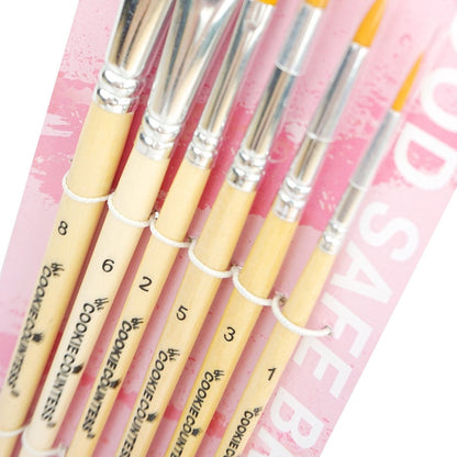 Sugar Decorator Brushes, Set of 6