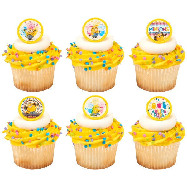 Despicable Me Celebrations Cupcake Rings - 12 Rings