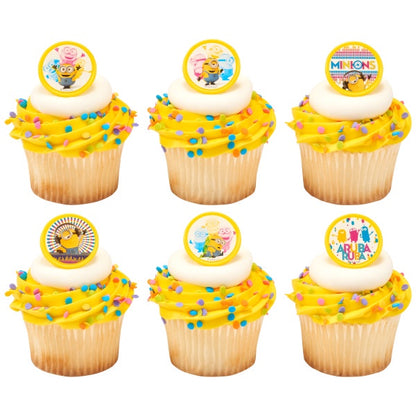 Despicable Me Celebrations Cupcake Rings - 12 Rings