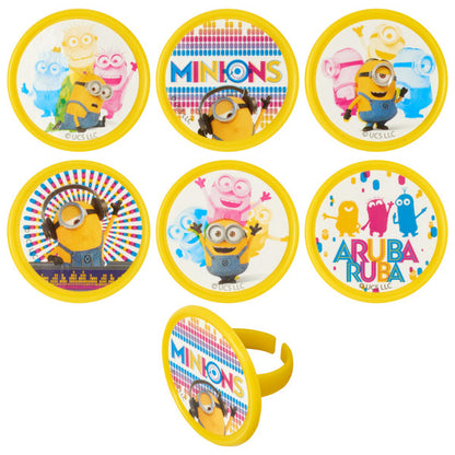 Despicable Me Celebrations Cupcake Rings - 12 Rings