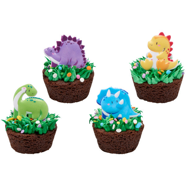 Cute Dinosaur Cupcake Rings -12 Rings