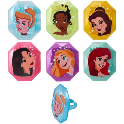 Disney Princess Cupcake Rings - 12 Cupcake Rings