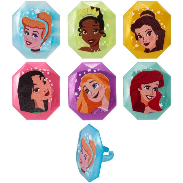 Disney Princess Cupcake Rings - 12 Cupcake Rings