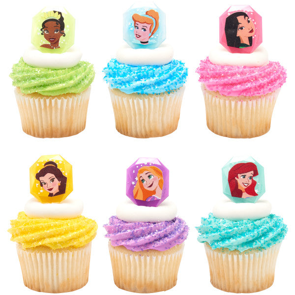 Disney Princess Cupcake Rings - 12 Cupcake Rings