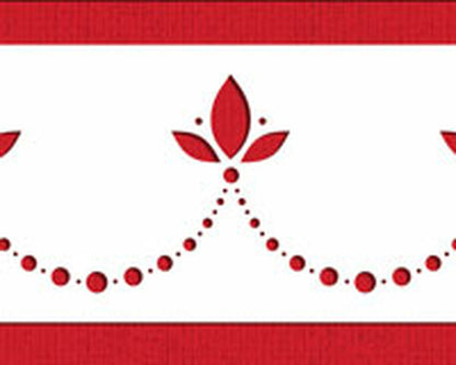 Dotted Scallop Cake Stencil