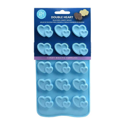 Double Heart Silicone Candy Mold