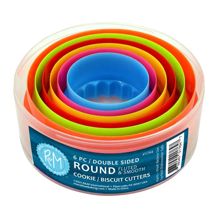 6 Piece Double-Sided Round Cutter Set