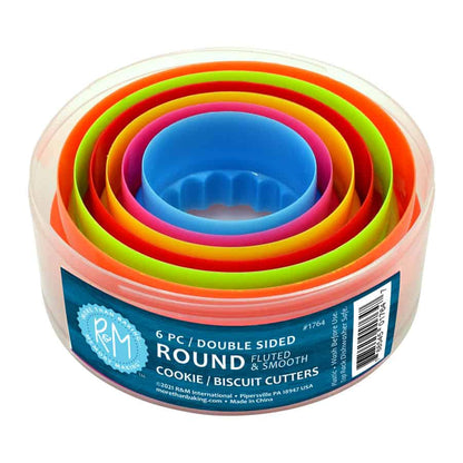 6 Piece Double-Sided Round Cutter Set