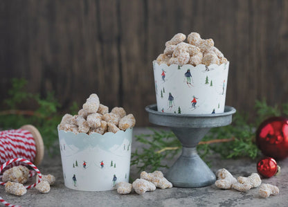 Winter Downhill Fun Baking Cups
