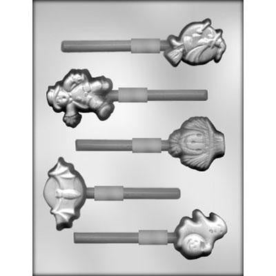 Halloween Shapes Lollipop Chocolate Mold