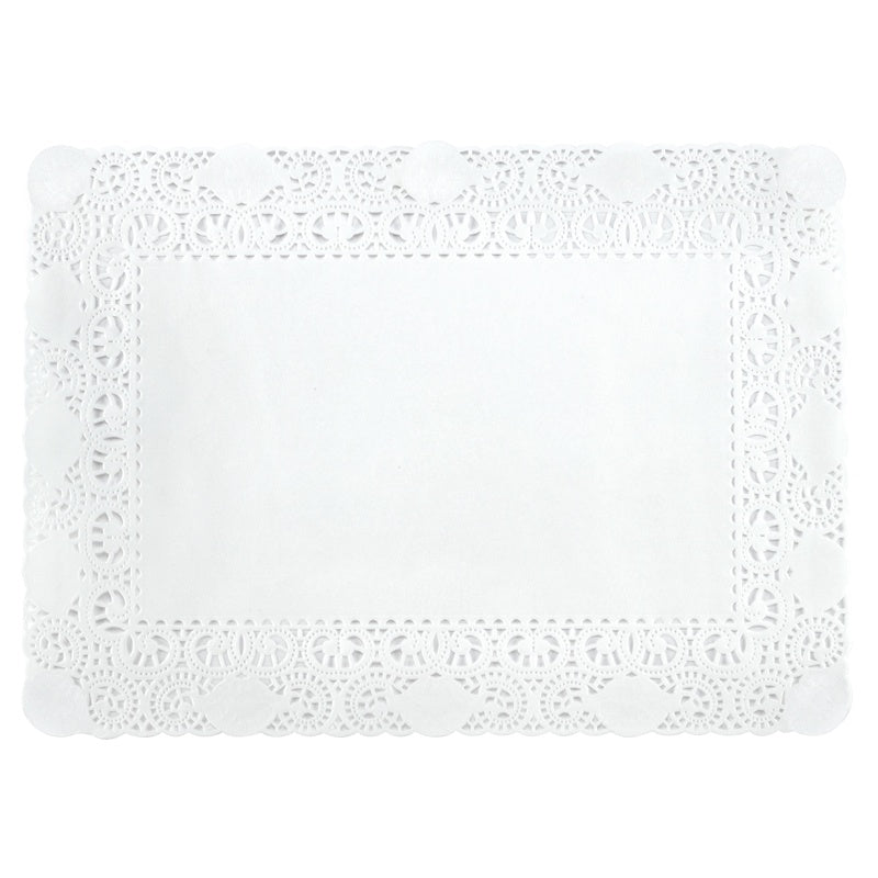 White Doilies - 9 3/4" x 13 3/4" Rectangle - 10ish Pieces