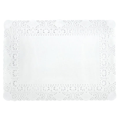 White Doilies - 9 3/4" x 13 3/4" Rectangle - 10ish Pieces