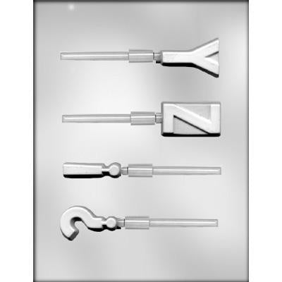 Initial Y-Z Lollipop Chocolate Mold