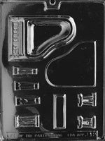 3.25 Inch, 3D Piano Chocolate Mold