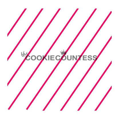 Diagonal Thin Stripe Stencil