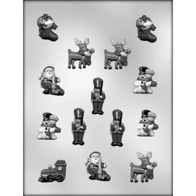 Assorted Christmas Icons Chocolate Mold