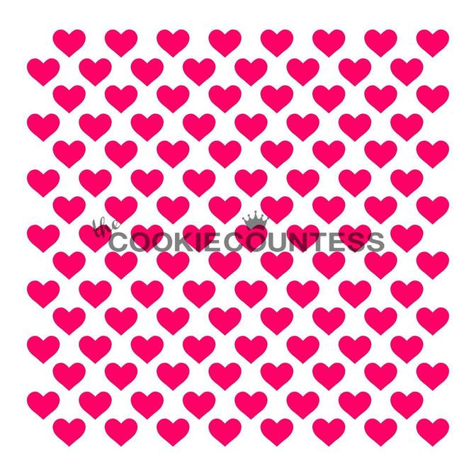 Tiny Hearts Stencil