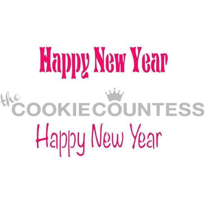 Happy New Year Stencil