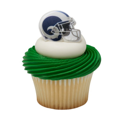 Los Angeles Rams Cupcake Rings - 12 Cupcake Rings