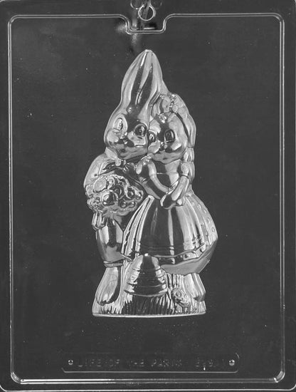 3D Lovey Bunnies Chocolate Mold