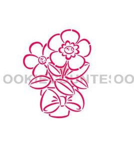 Flower in Pot Paint Your Own Stencil