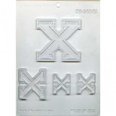 Collegiate X Chocolate Mold