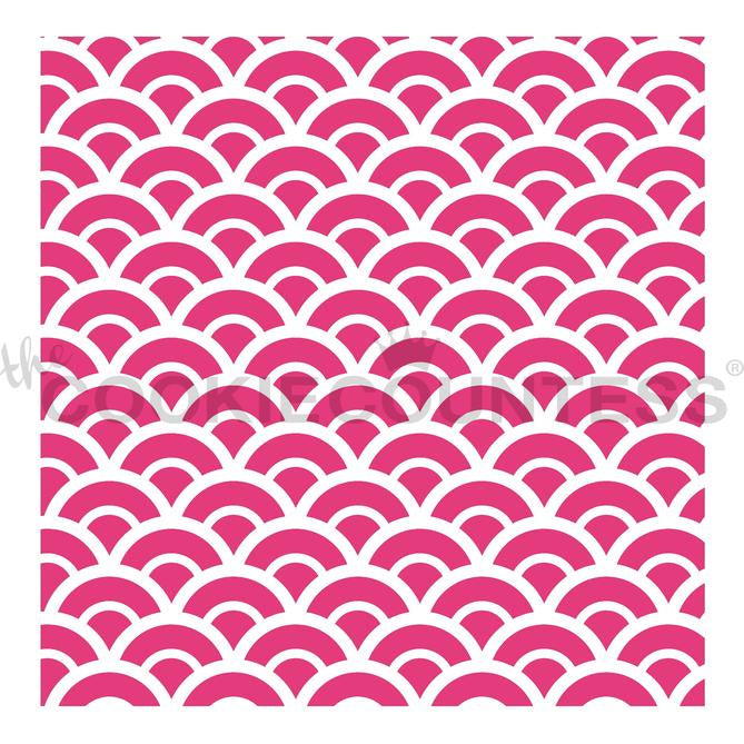 Asian Waves Stencil